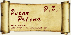 Petar Prlina vizit kartica